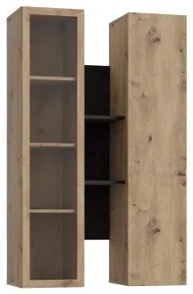 Fali polc INAR tölgy/fekete