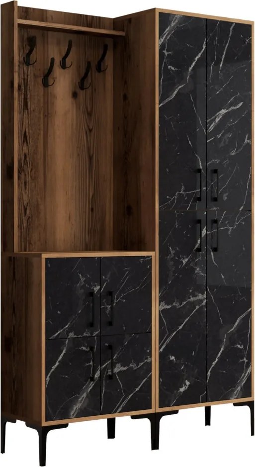 Berlin BA - Walnut, Black Marble
