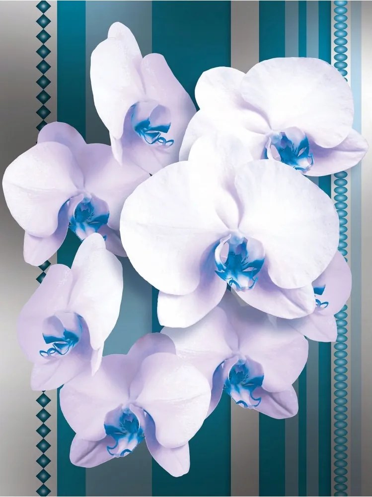 Fotótapéta Orchideák pasztell finom virágok elegancia 206x275 +ragasztó