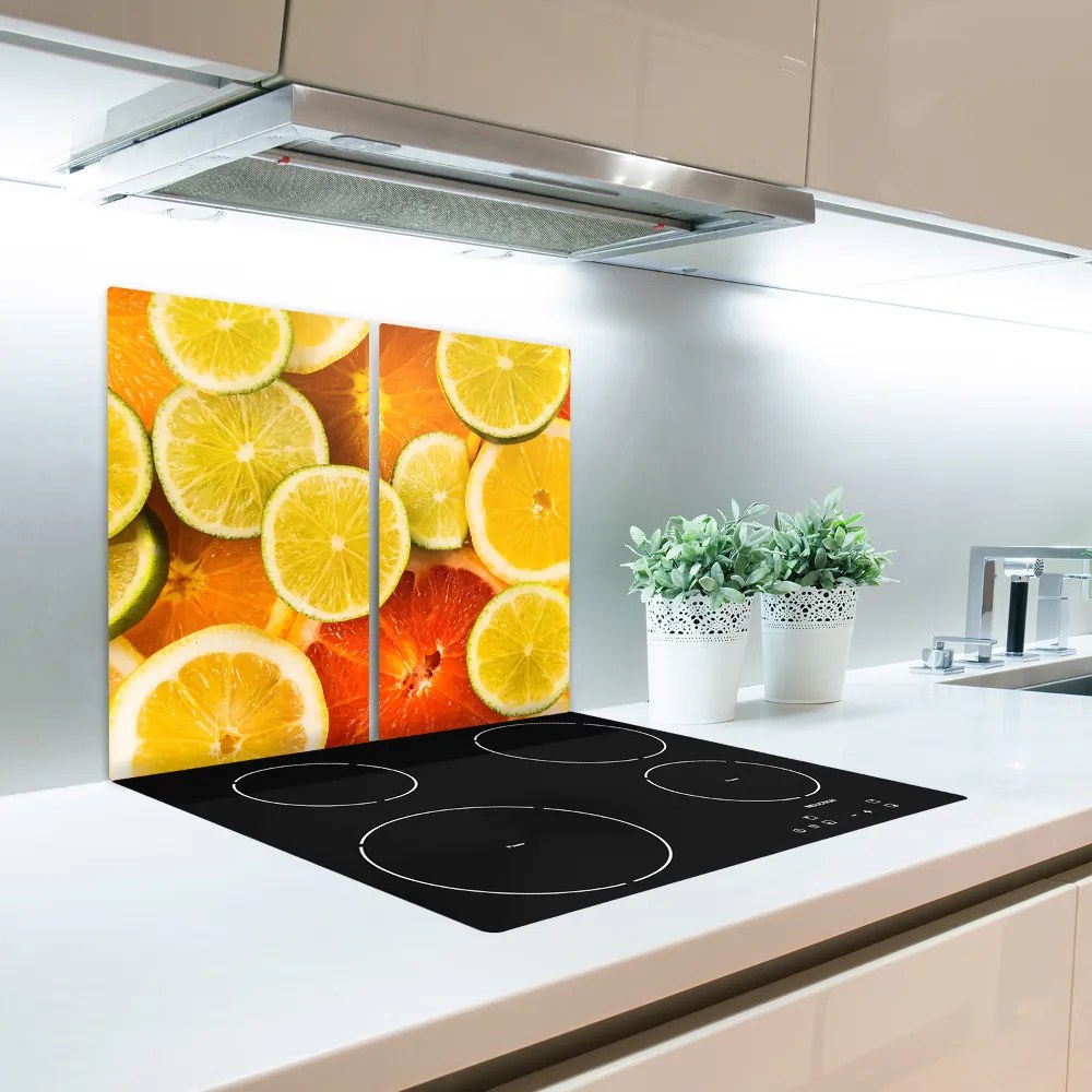 Üveg vágódeszka Citrusfélék 60x52 cm