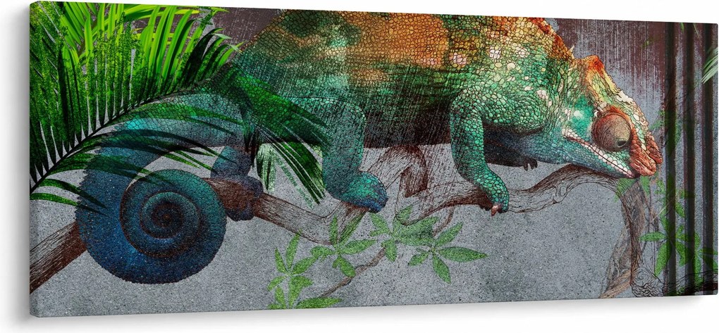 Kép - kaméleon (120x50 cm)
