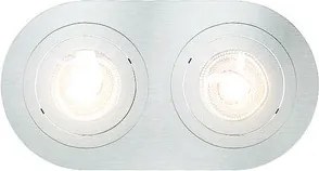 RENDL BIZZ II billenthető szálcsiszolt alumínium 12V GU5,3 2x50W