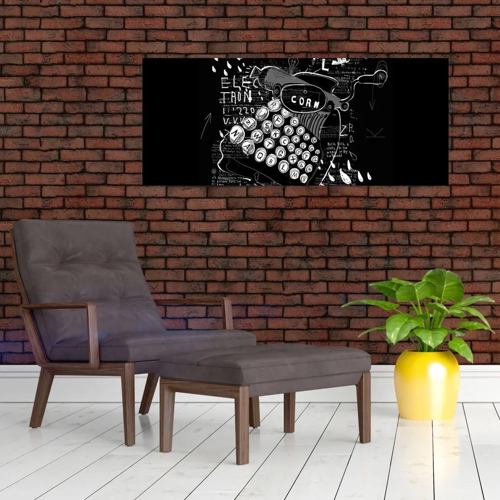 Kép - Rajz Banksy stílusában (120x50 cm)