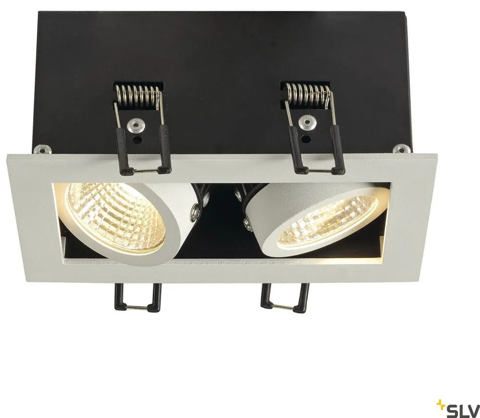 SLV KADUX 115711 Beépíthető spotlámpa 2x14W/LED 3000K 1290LM IP20