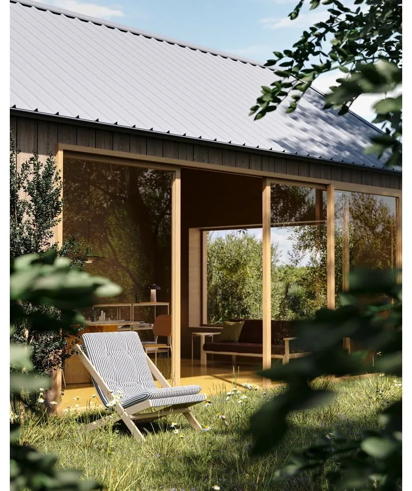 Boogie Dark Raw/Grey szürke összecsukható fotel - Karup Design