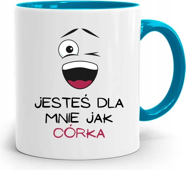 Kék Bögre A Lányomnak Te Vagy Nekem A Lányom A Fényképes Nyomtatással