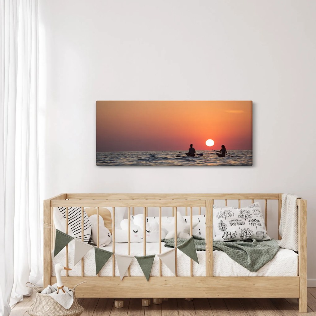 Kenuzók képe naplementekor (120x50 cm)