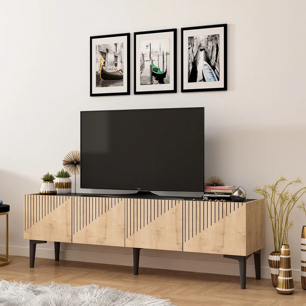 TV asztal Döntetlen Zafír tölgy
