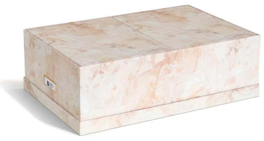 Bézs fedeles dekoratív karton tárolódoboz szett 3 db-os 31x47x15,5 cm Inge Paper Laminate – Bigso