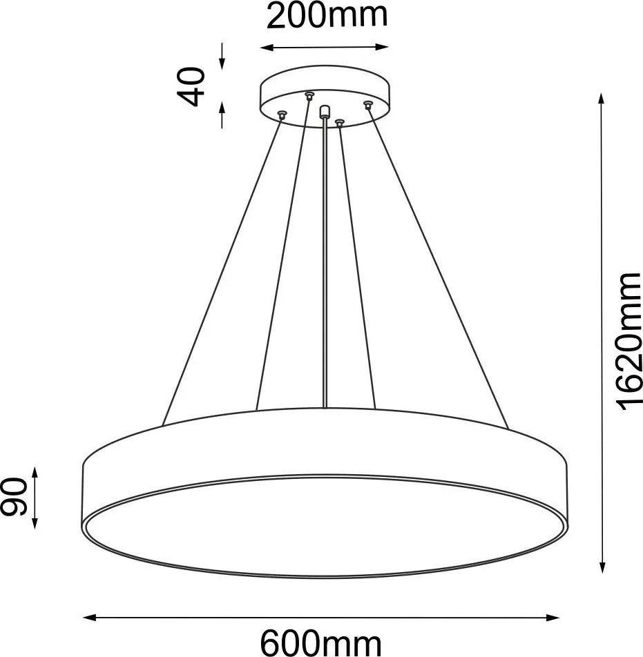 ANTIGO 5093 SENGO Modern Led Függesztett Lámpa Arany E27 IP20