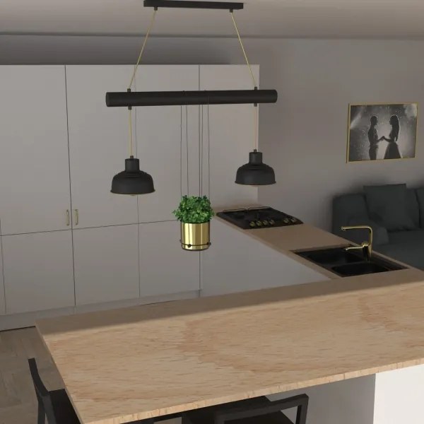 Csillár zsinóron FLORA 2xE27/60W/230V