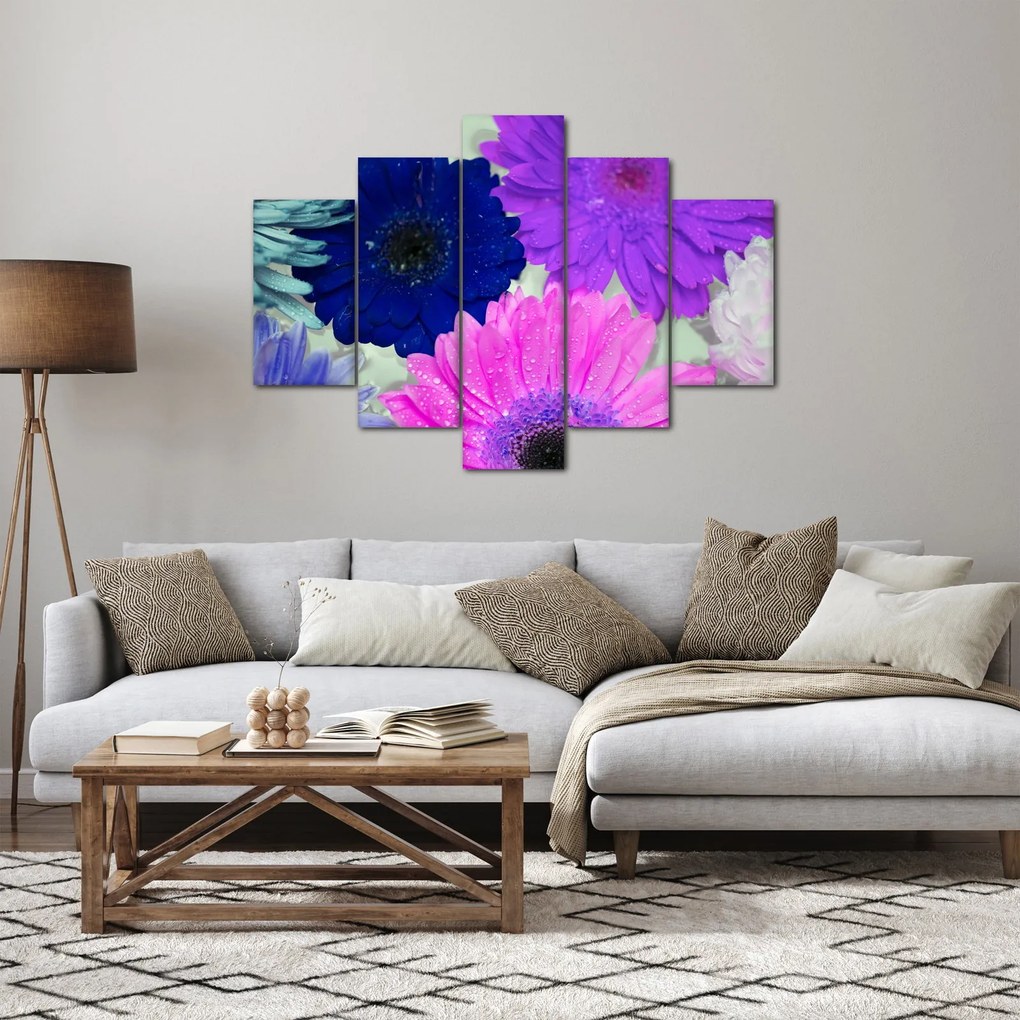 Színes virágok képe (150x105 cm)