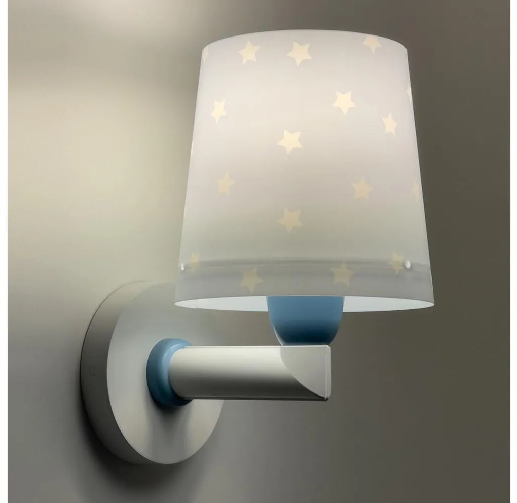 Dalber Dalber 82219T - Gyermek fali lámpa STAR LIGHT 1xE27/60W/230V kék PI487