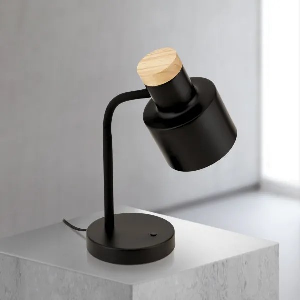 Orion - GILI asztali lámpa 1xE27/40W/230V fekete