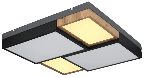 Globo 67286-50 - LED mennyezeti lámpa GUNDI LED/50W/230V barna/fekete