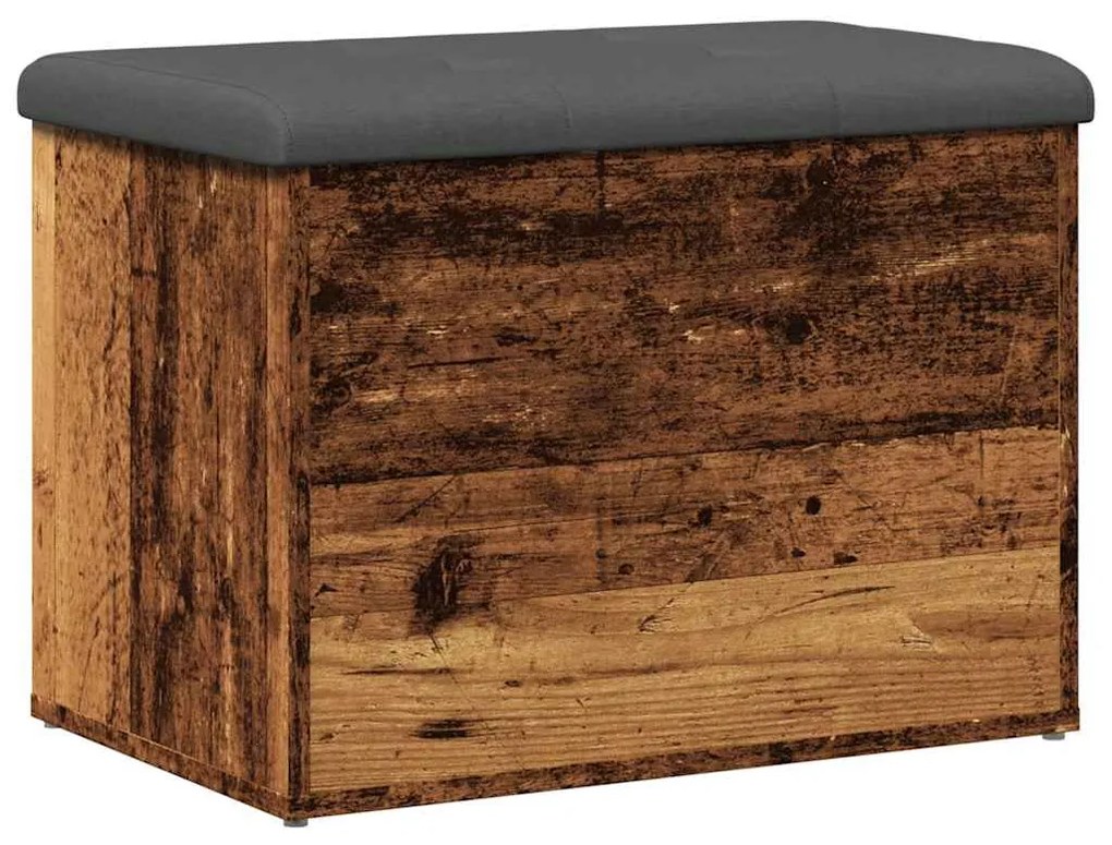 antik fa szerelt fa tárolópad 62x42x45 cm