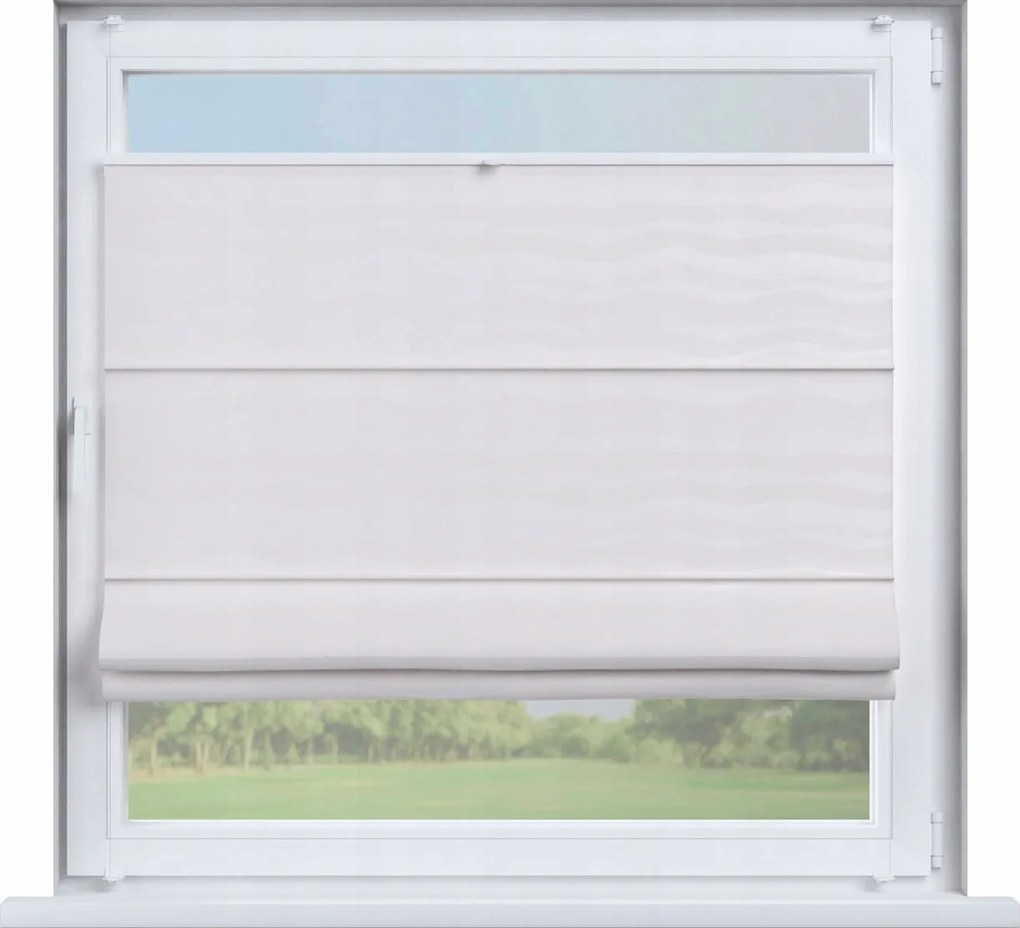 Dekoria Sycylia pliszé roló, római stílusú, 100x170 cm, fehér