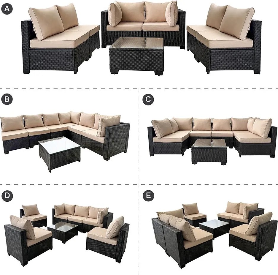 Avenberg ESPERANZA Kerti rattan ülőgarnitúra