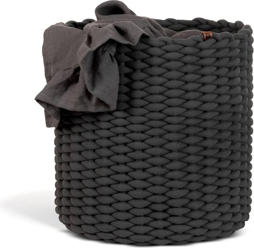 Textil tárolókosár ø 40x40 cm Peach Skin Round XL – Bigso