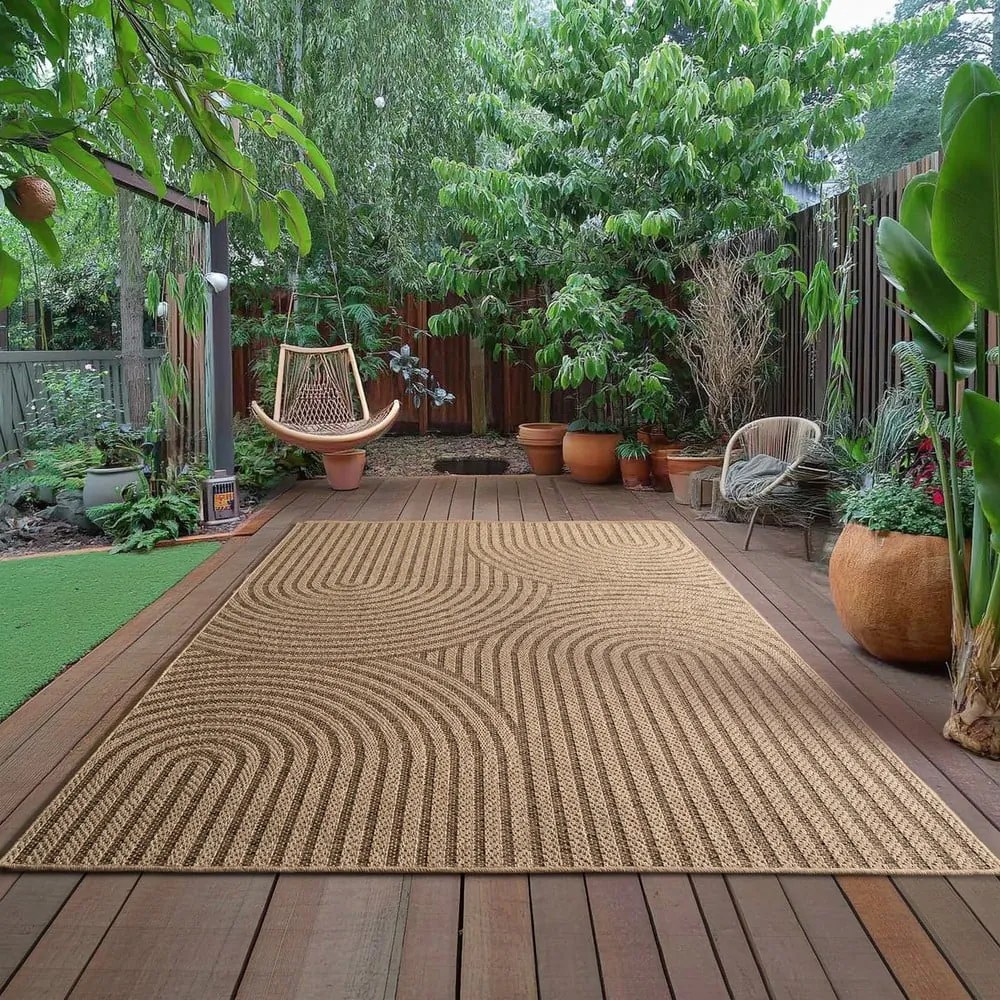 Barna kültéri-beltéri szőnyeg 200x290 cm Timber 1401 – Ayyildiz Carpets