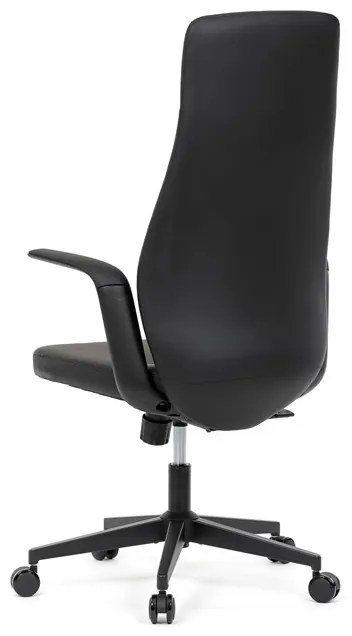 Fekete Ekobőr Irodai Főnöki Szék, Hinta Mechanikával. KA-T8325 BK