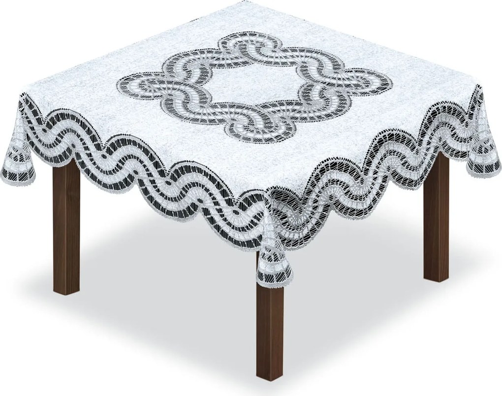 Mg 255132 Abrosz jacquard 100x100cm négyzet Szürke lengyel