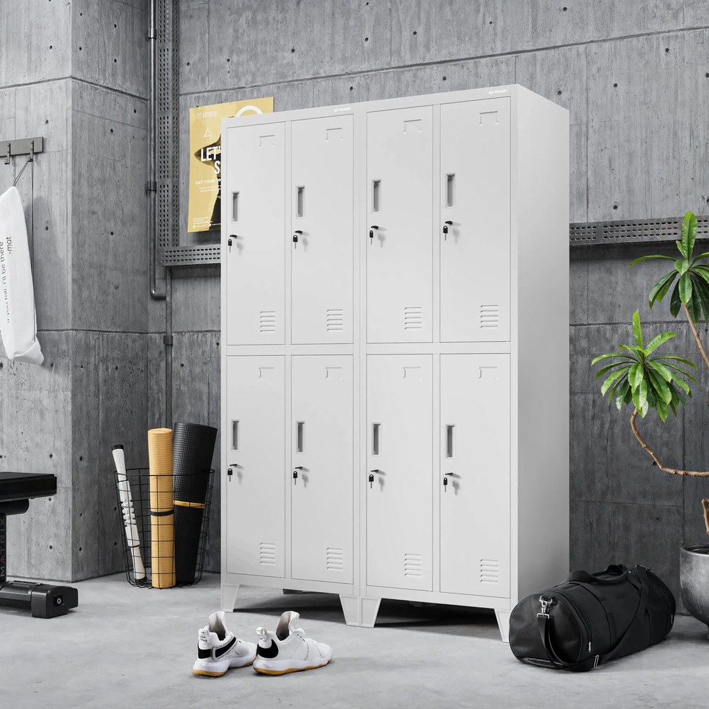 BHP munkaruhaszekrény szürke: BARTEK 2 Plus