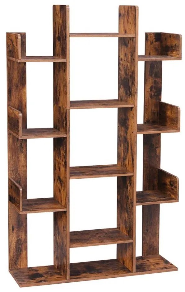 NAVARO barna könyvespolc