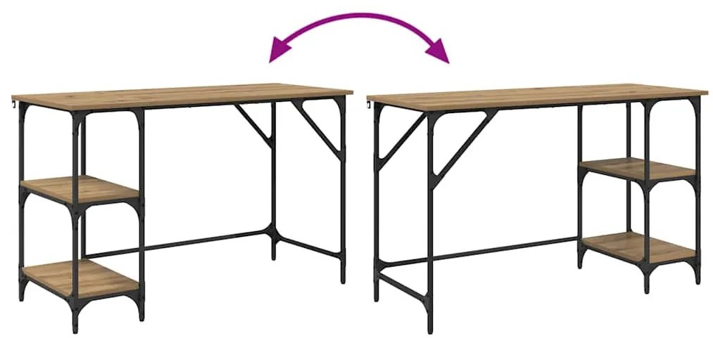 vidaXL Asztal Artisan tölgy 120 x 50 x 75 cm Faanyag