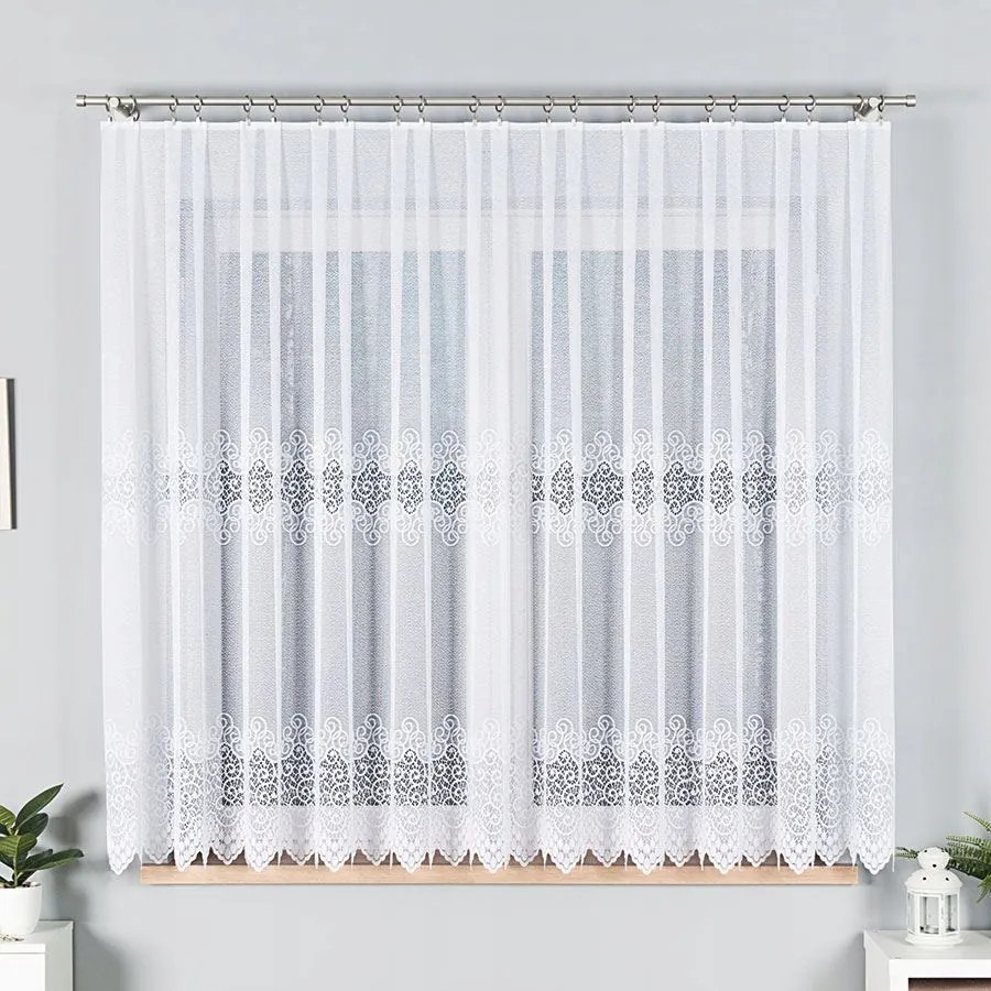 Jacquard méteráru függöny 160cm hosszú elegáns mintás öv 0,5m