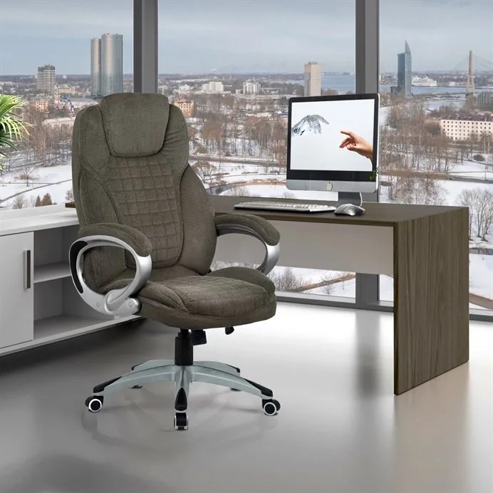 Irodai szék, hintamechanizmussal, szürke, KA-G196 GREY2