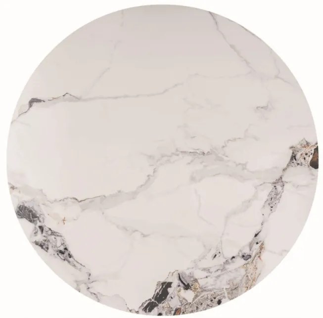 Murano étkezőasztal kerek 120cm króm