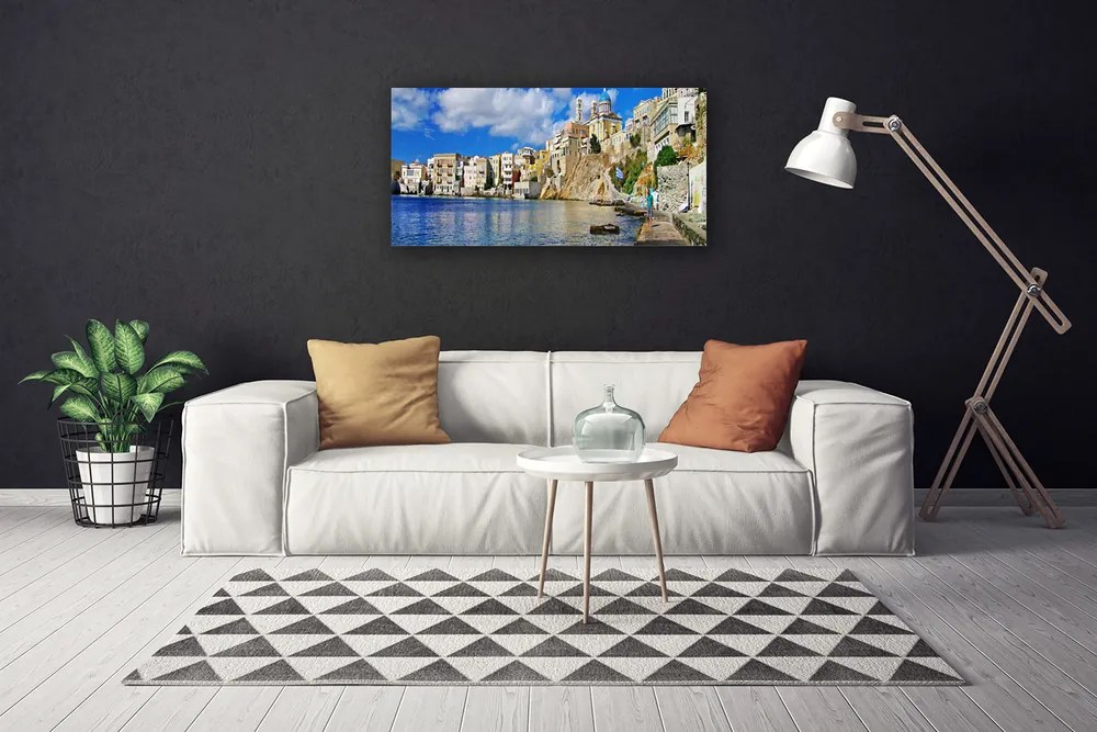 Vászonkép falra Sea város építészet 100x50 cm