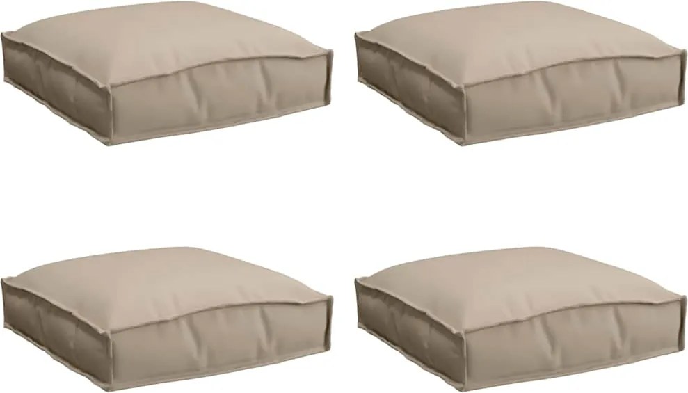 vidaXL Párna 4 pcs Tópszínű 40 x 40 x 8 cm Oxford Szövet