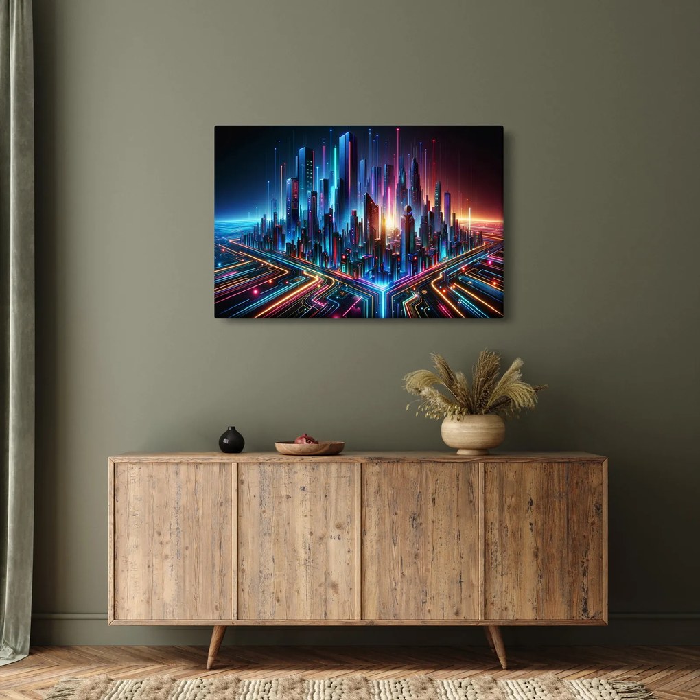 Kép - A jövő városa (90x60 cm)