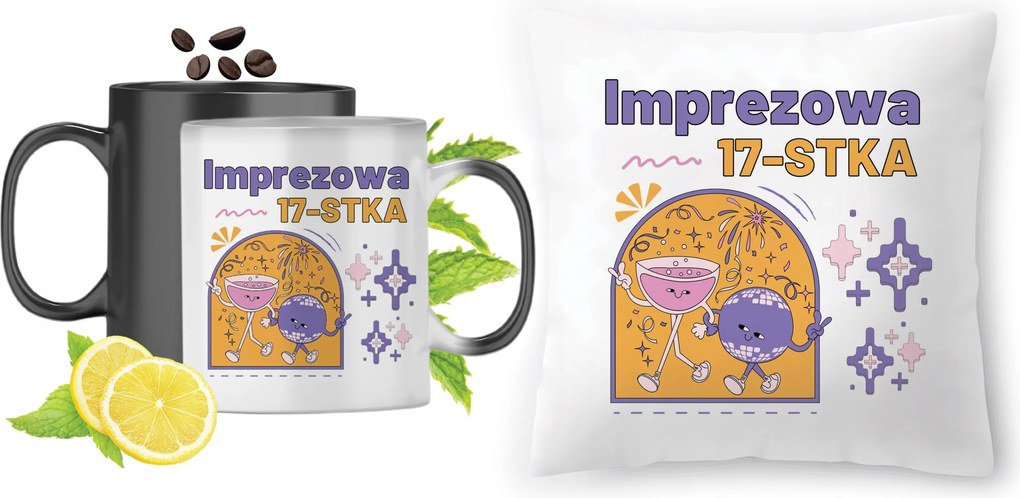 Születésnapra 17 17 db-os Varázsbögre Fotónyomtatott Párna Szett