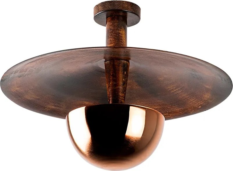Kurt 13355 réz fém függőlámpa, Ø48 cm