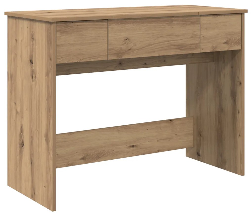 fésülködőasztal tükörrel Kézműves tölgy 100x45x76 cm