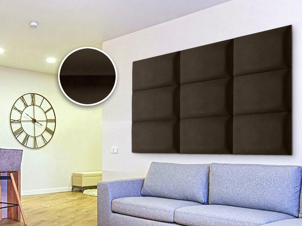 Kárpitozott panel Soundless 40x30 cm (csokoládé). 1068515