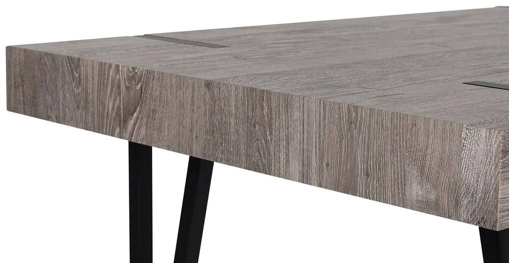 Design Sötét Fa Étkezőasztal 180 x 90 cm ADENA Beliani