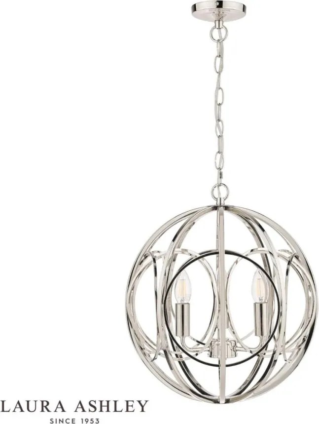 Laura Ashley Orbital 3756050-Q Függőlámpa 3x40W/E14 IP20