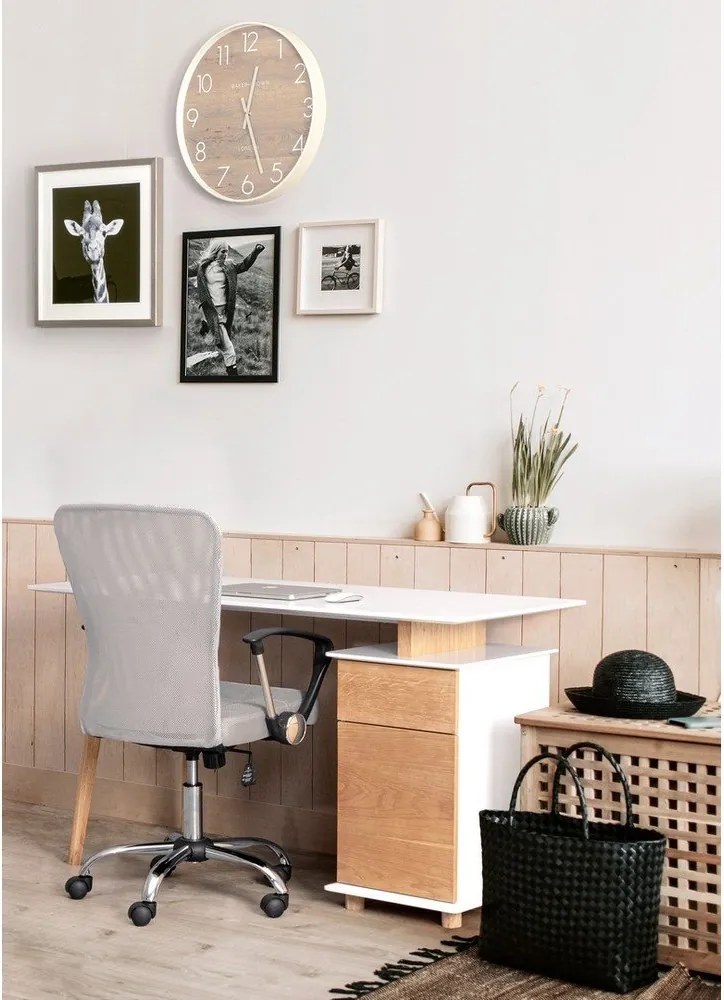 Világosszürke kárpitozott irodai szék Brisbane – Yes Everyday