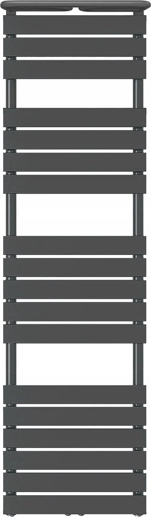 Fürdőszobai létraradiátor Mila 1800x500 antracit, fűtőpolccal