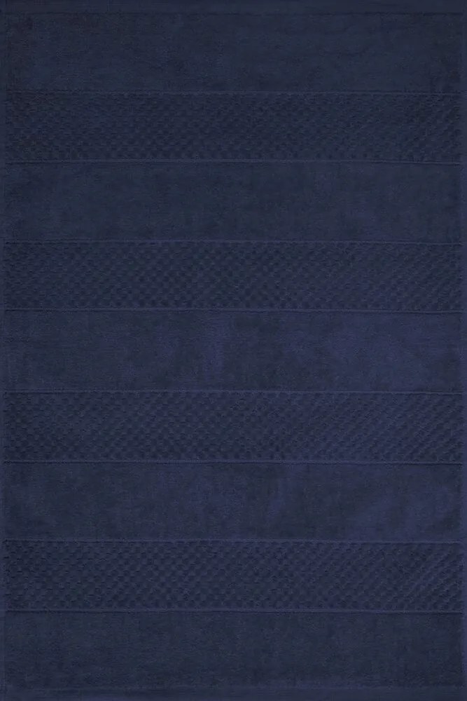 Fürdőszobaszőnyeg 60x90 Jessi Eurofirany dombornyomott geometrikus sötétkék