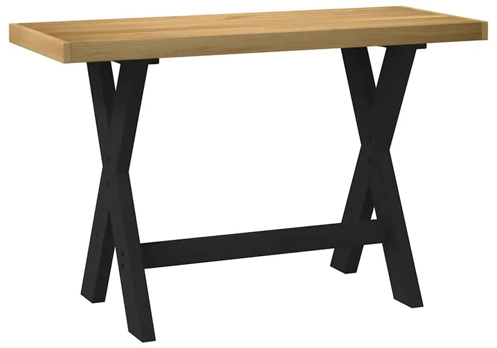 íróasztal NOAIN X alakú lábak 120x50x75 cm tömör fa fenyőfa