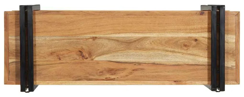 fali polc 90x33x45 cm tömör fa akácfa