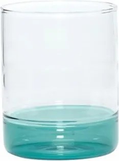 Hübsch Kioszk Italos pohár 380 ml Kézzel Felfújható Zöld