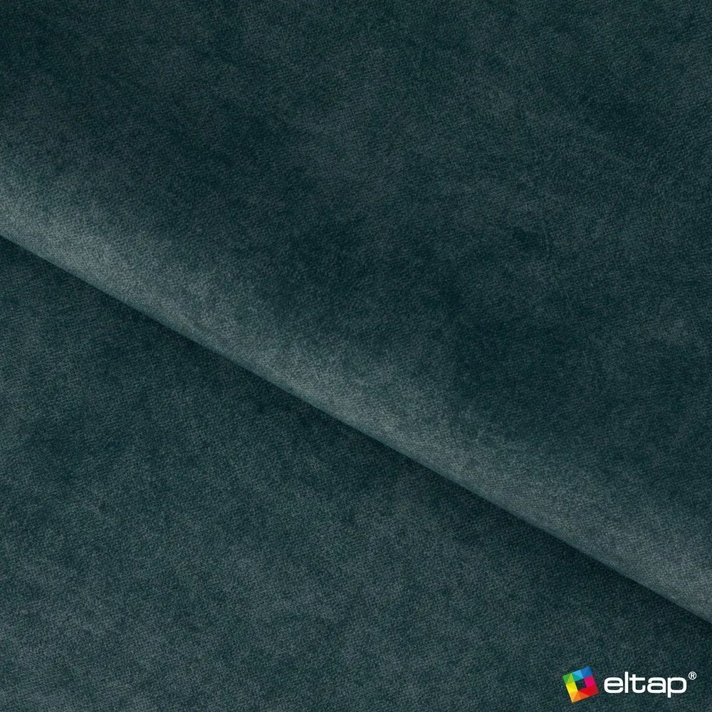 Petróleum színű kárpitozott ágyneműtartós franciaágy ágyráccsal 180x200 cm Plissa – ELTAP