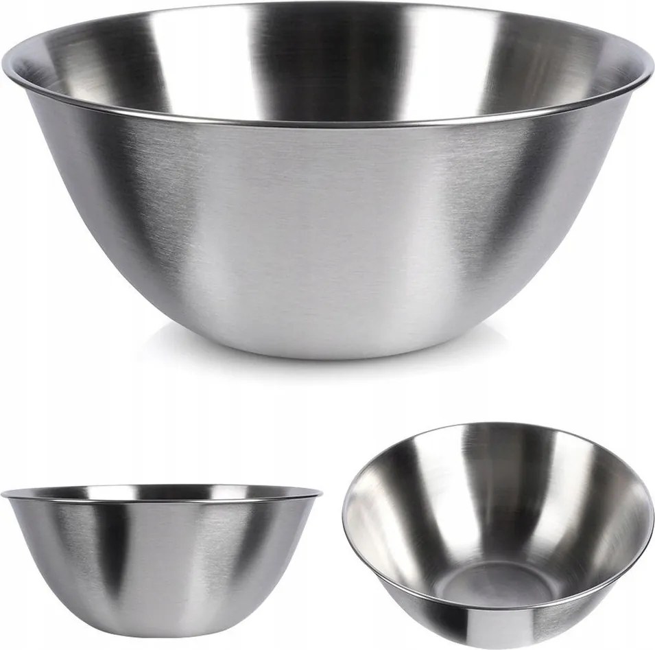 Acél konyhai keverőtál habverő saláták tálalásához 1,2L