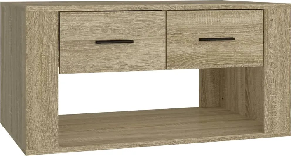vidaXL sonoma tölgy színű szerelt fa dohányzóasztal 80 x 50 x 40 cm